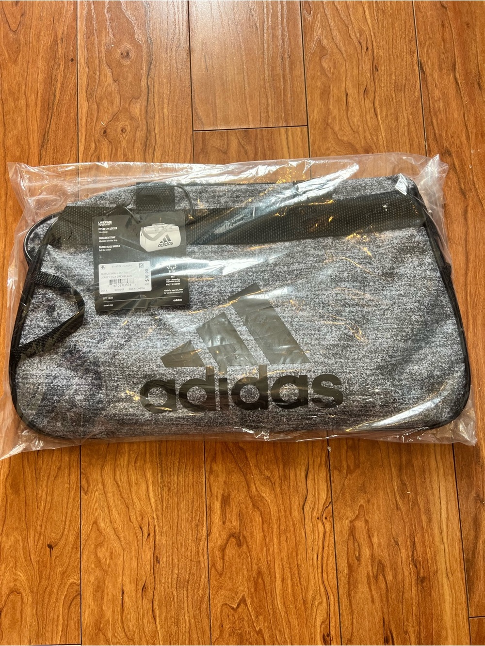 adidas Heather Gray Diablo Small Duffel